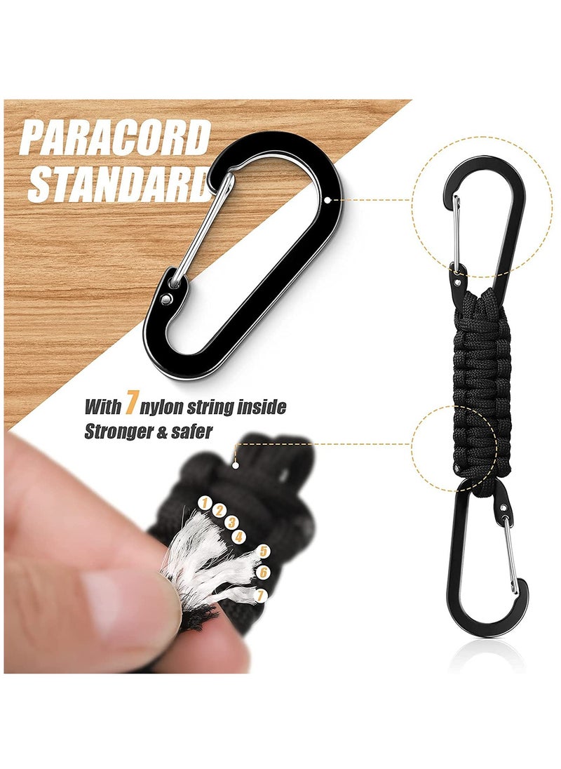 Quick Release Braided Lanyard Keychains with Clips - 5 Pack Woven Key Clips for Men, Women, Boys, and Girls; Ideal for Water Bottles, Keys, Backpacks, and Tools with Stroller Hook Holders.