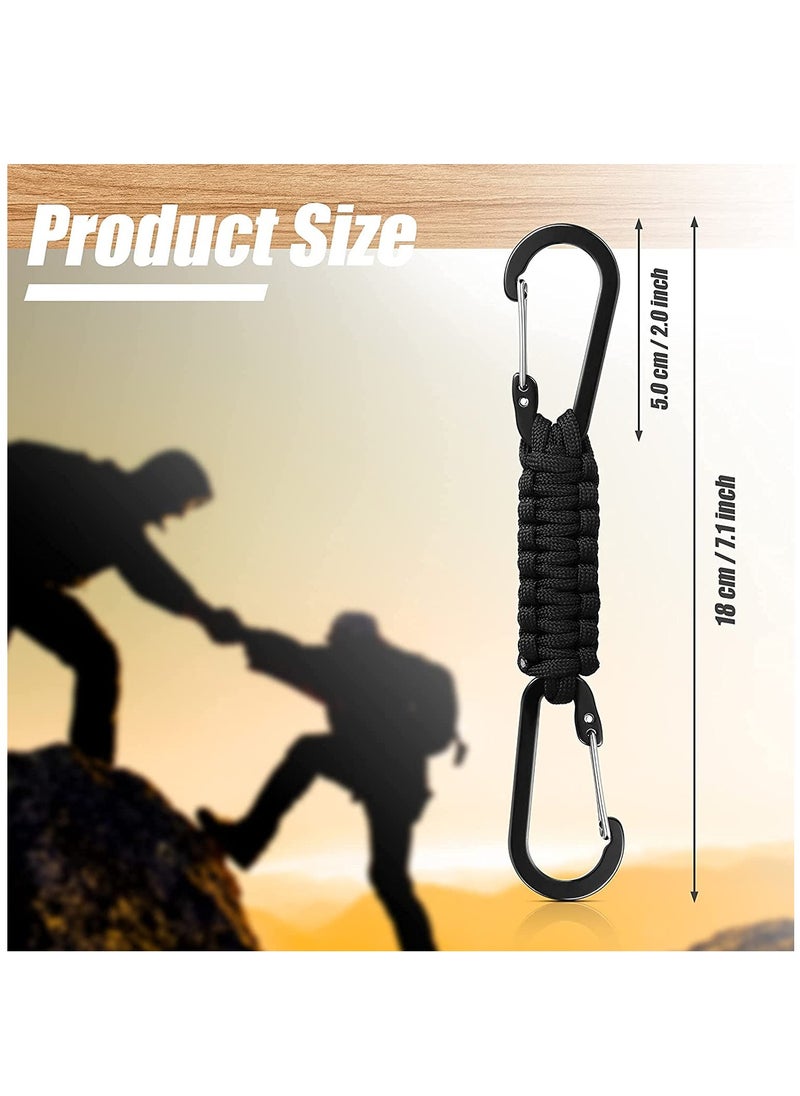 Quick Release Braided Lanyard Keychains with Clips - 5 Pack Woven Key Clips for Men, Women, Boys, and Girls; Ideal for Water Bottles, Keys, Backpacks, and Tools with Stroller Hook Holders.