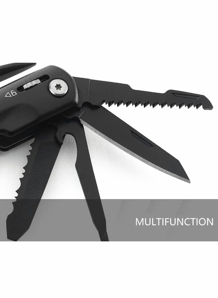 Hammer Multitool with Knife Saw, Wire Cutter, Pliers, Sheath for Fishing, Camping and Survival, Emergency Hammer Safety Hammer Life Saving Hammer for Camping Vehicle