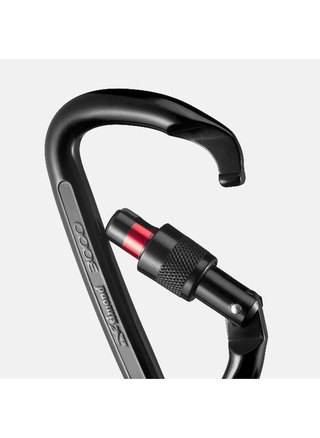 SCREWGATE CARABINER 3000 SECURE - BLACK