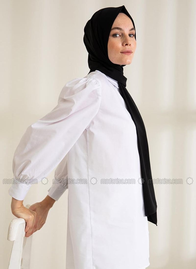 Black - Plain - Shawl - Pure Scarfs