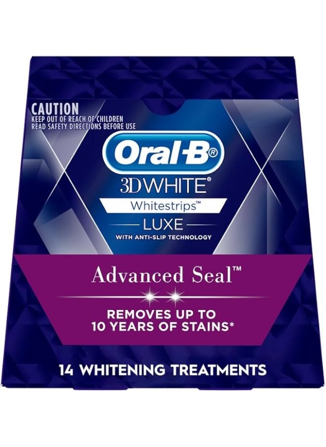 Oral-B 3D White Luxe Advance Seal Whitestrips 14 Teeth Whitening Treatments