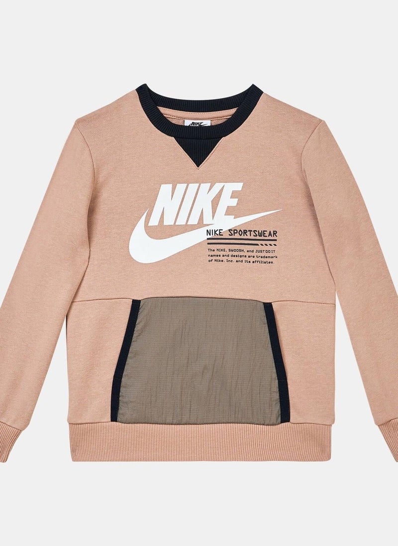 Kids' Sportswear Paint Sweatshirt (Younger Kids)