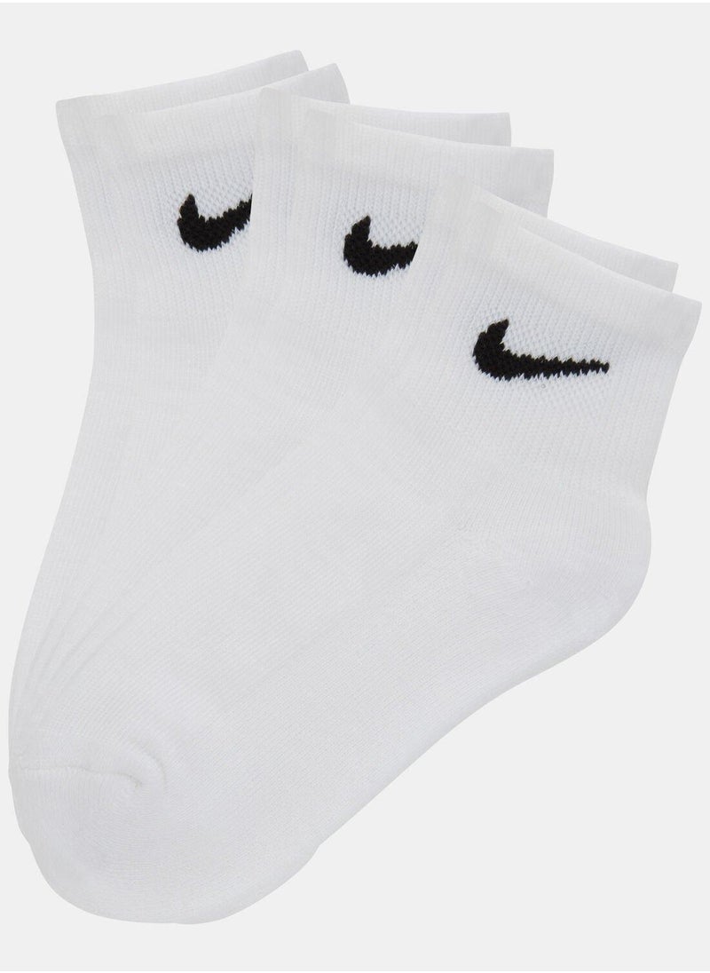 Kids' NHN Basic Quarter Socks (3 Pack)