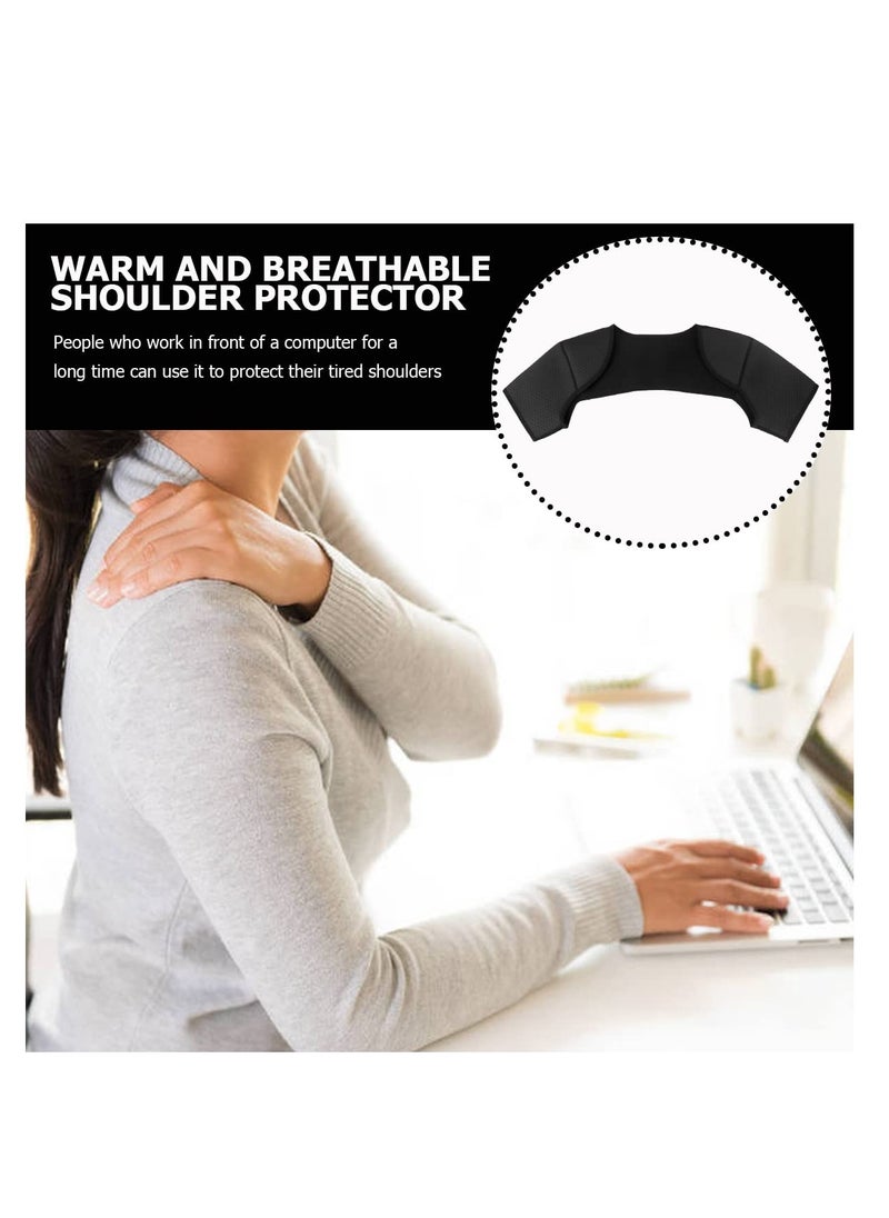 Durable Double Shoulder Brace - Comfortable and Breathable Sports Support for Chronic Tendinitis Relief, Ideal for Sleeping, Lifting, and Sports Activities (Medium Size)