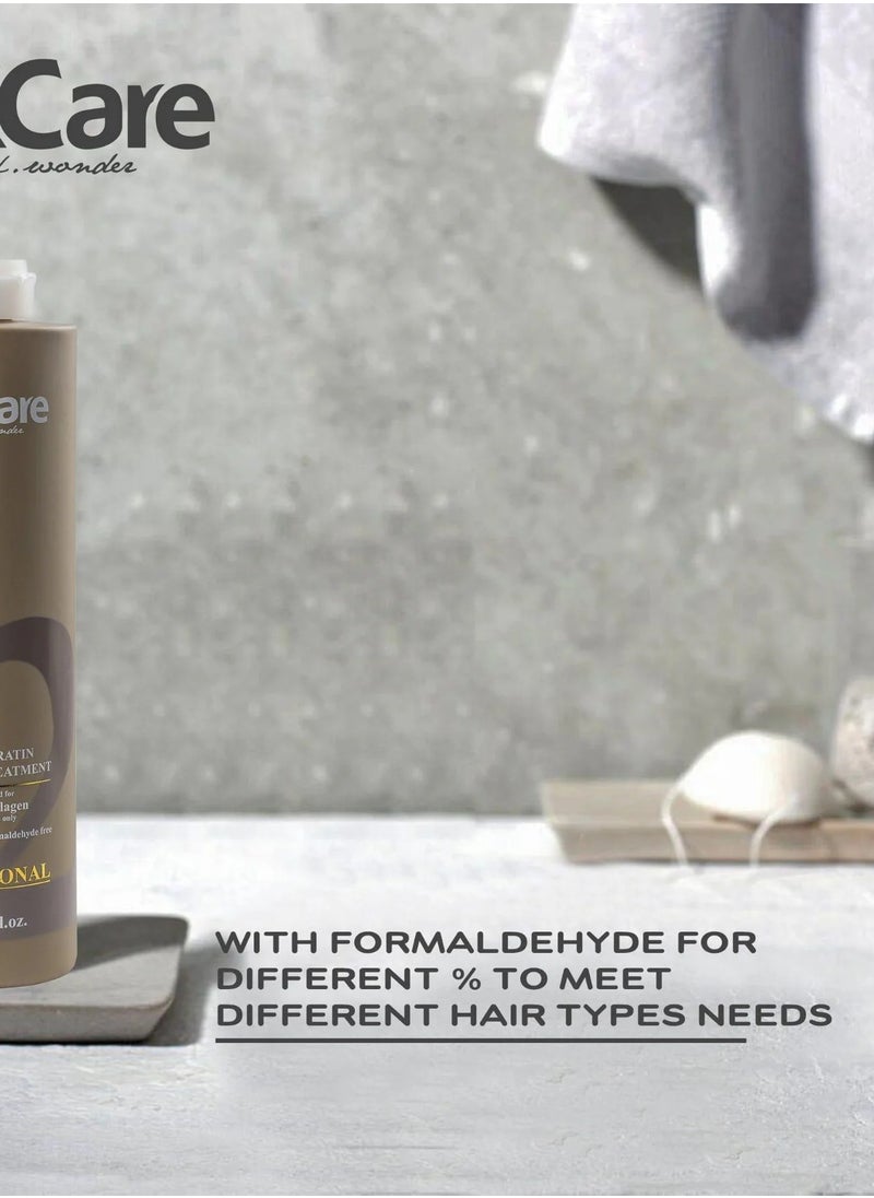 Maxcare Natural Keratin Smoothing Treatment Step 2 – 1000ml Professional Anti-Frizz Hair Solution