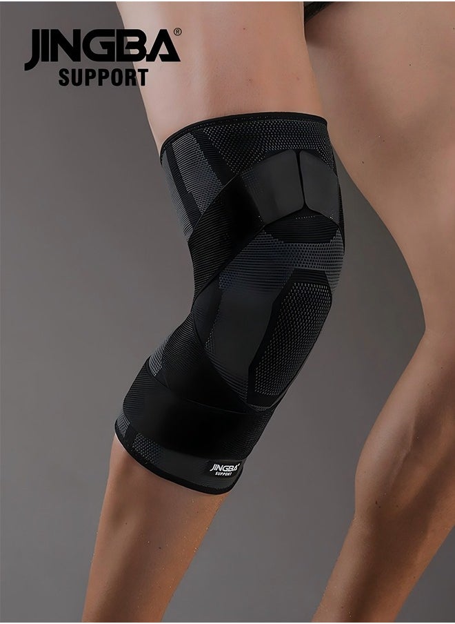 JINGBA Compression Knee Brace - Knee Brace For Knee Pain - Knee Brace For Men And Women - Outdoor Mountaineering Cycling Basketball Running Fitness Protection Meniscus Tear Arthritis Joint Pain Relief Etc