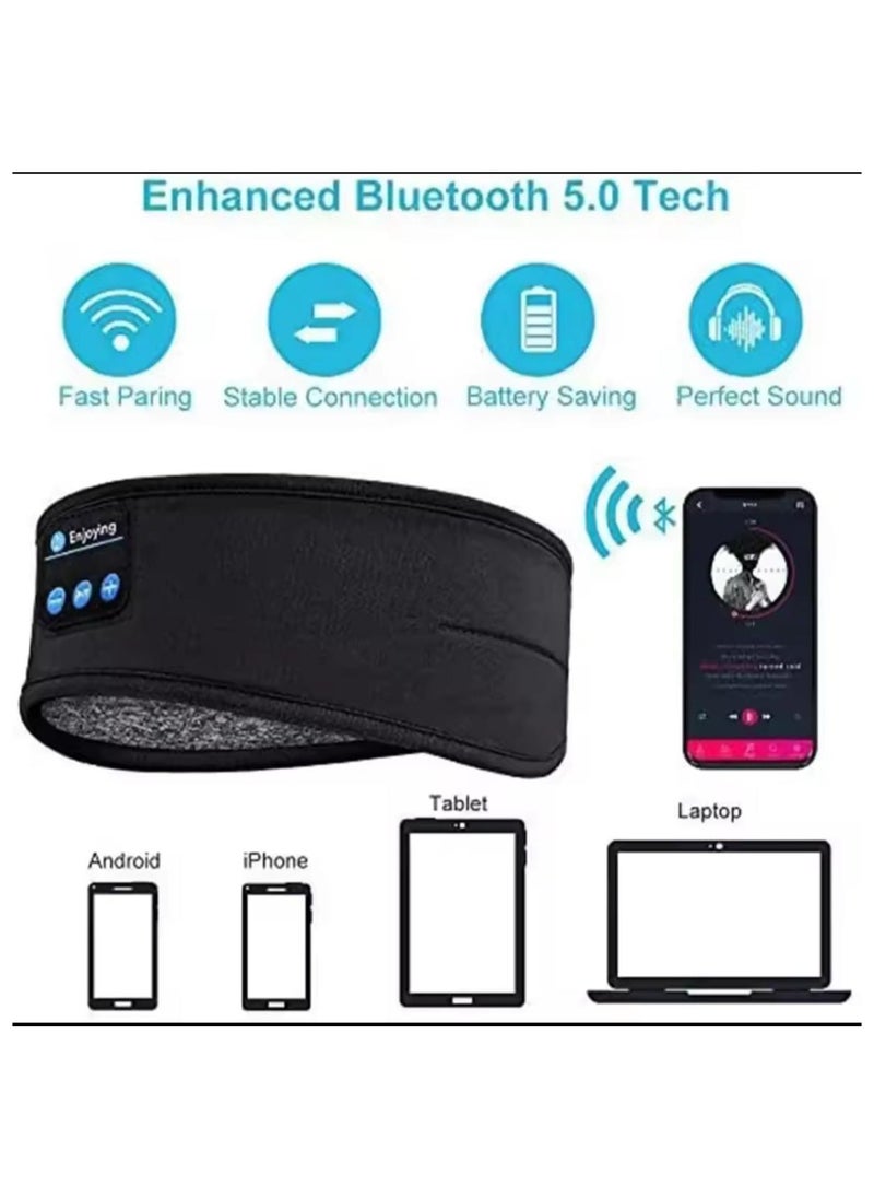 Fone Bluetooth Earphones Sports Sleeping Headband Elastic Wireless Headphones Music Eye Mask Wireless Bluetooth Headset Headband