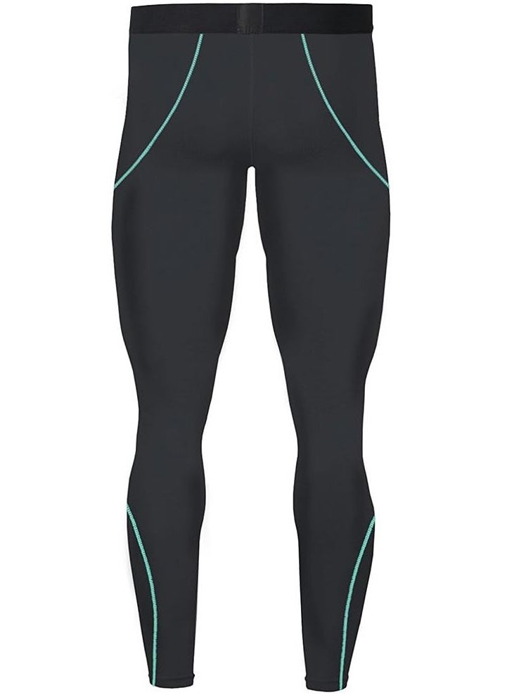 Men's Sports Running Set Compression Shirt + Pants Skin-Tight Long Sleeves Quick Dry Fitness Tracksuit Gym Yoga Suits