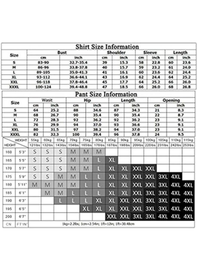 Men's Sports Running Set Compression Shirt + Pants Skin-Tight Long Sleeves Quick Dry Fitness Tracksuit Gym Yoga Suits