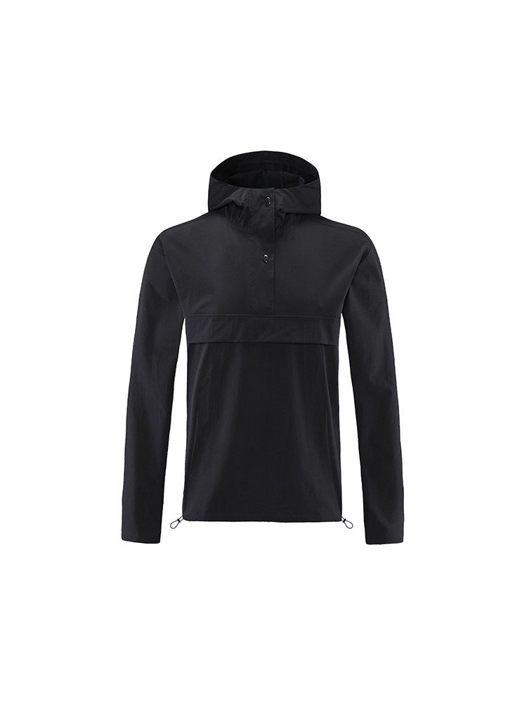 Outdoor Ventures Rain Jacket for Men Waterproof Pullover Lightweight Hooded Windbreaker Outdoor Raincoat Packaway Breathable Windproof Shell Jacket for Travelling, Camping, Running, Hiking