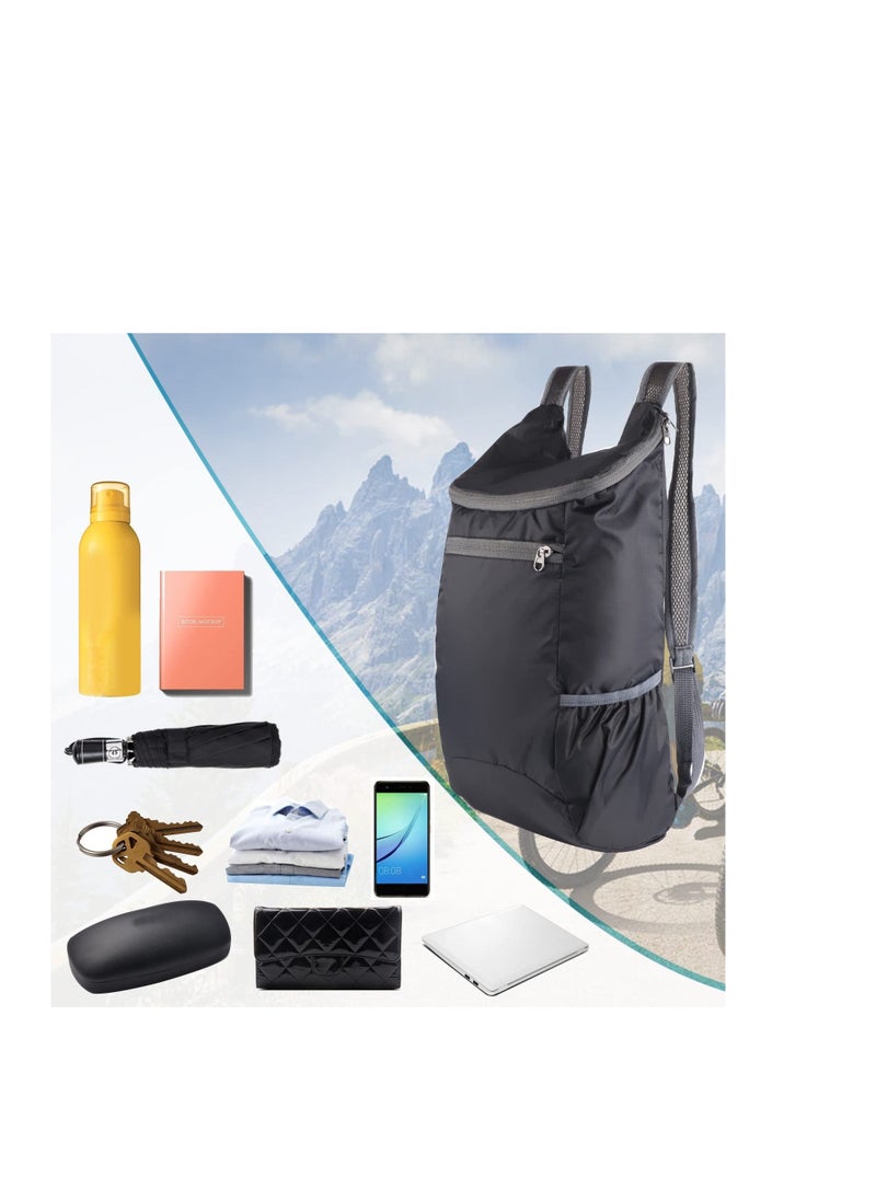 Ultra Lightweight Foldable Backpack, Small Water Resistant Rucksack Travel Daysack for Outdoor Sport Travelling Walking Hiking Camping Biking