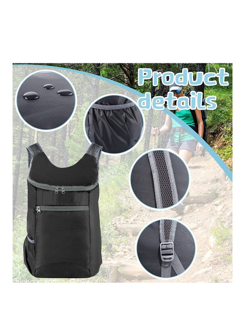 Ultra Lightweight Foldable Backpack, Small Water Resistant Rucksack Travel Daysack for Outdoor Sport Travelling Walking Hiking Camping Biking