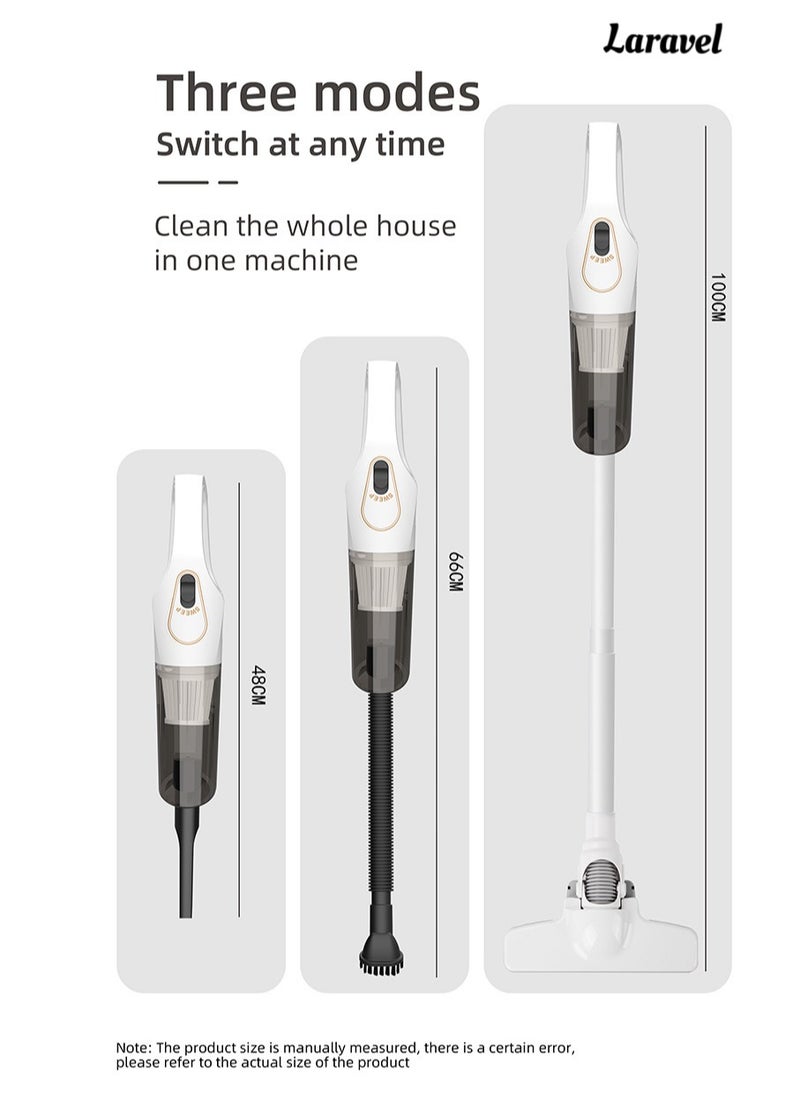 Cordless Vacuum Cleaner for Home, Rechargeable Lightweight Handheld Stick Vacuum with Strong Suction for Pet Hair, Carpet and Hard Floor
