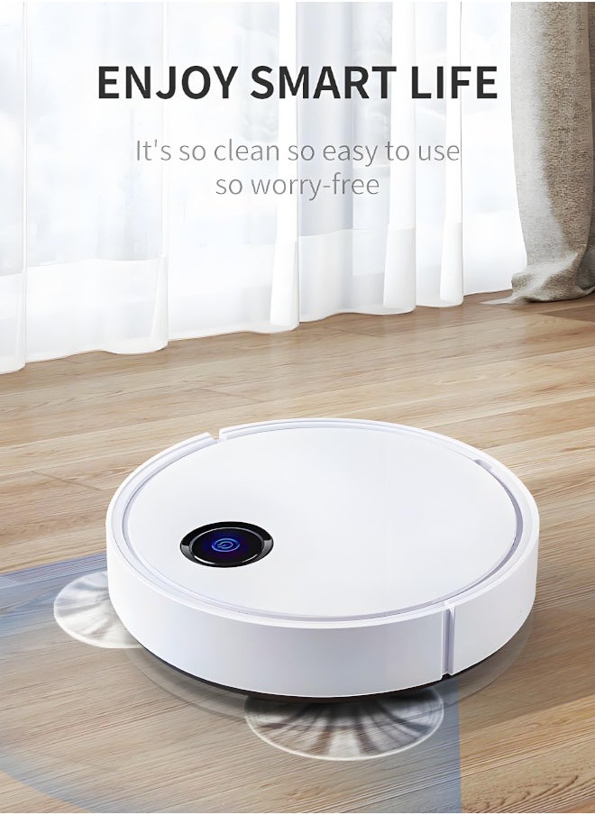 3-in-1 Robot Vacuum with 2,800Pa Suction, Can sweep, absorb, mop, App Control, , Ultra-Thin Design, for Hard Floors, Pet Hair, and Carpets,High coverage cleaning
