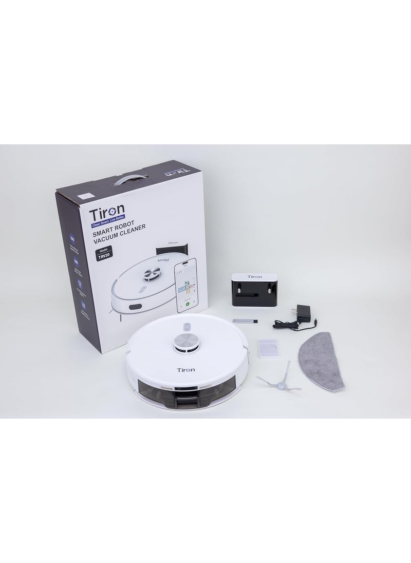 TIRON TRV 20 Dual Action CleaningPowerful Suction of 5000 Pa Ensuring A Thorough Clean On All Floor TypesAdvanced NavigationFree 1 Year Warranty