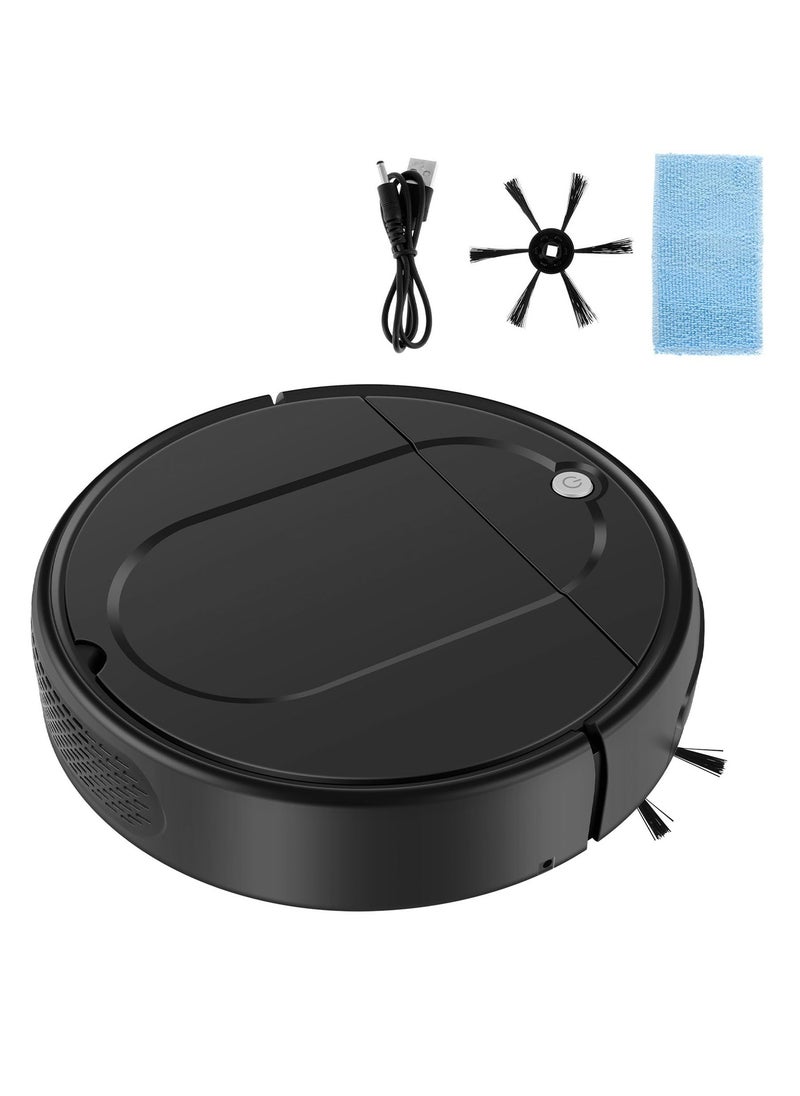 Mopping Robot Vacuum Cleaner, 4500PA Suction Vacuum Sweeping Robot Recha rgeable Smart Vacuum Cleaner Robot Quiet Operation Auto Vacuum Cleaner Multifunctional for Daily Cleaning