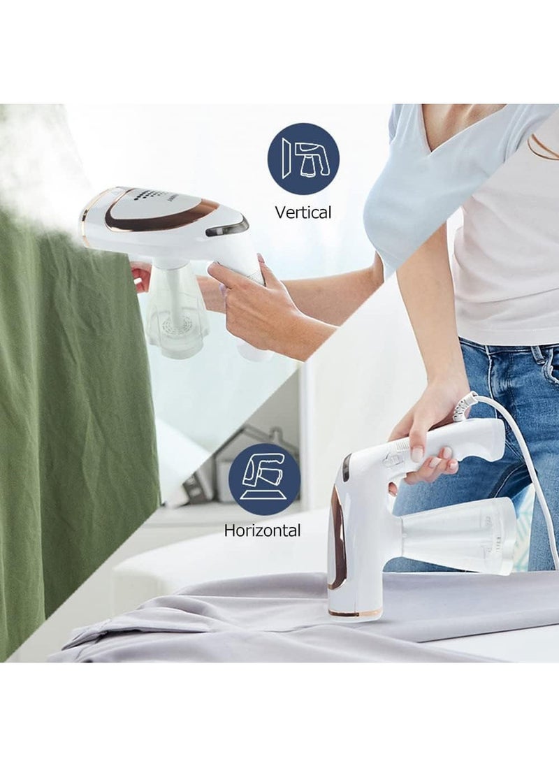 Garment Steamer Iron, Handheld Folding Household Mini Clothes Steam Iron, 1600W Wrinkle Remover Ironing Machine for Travel