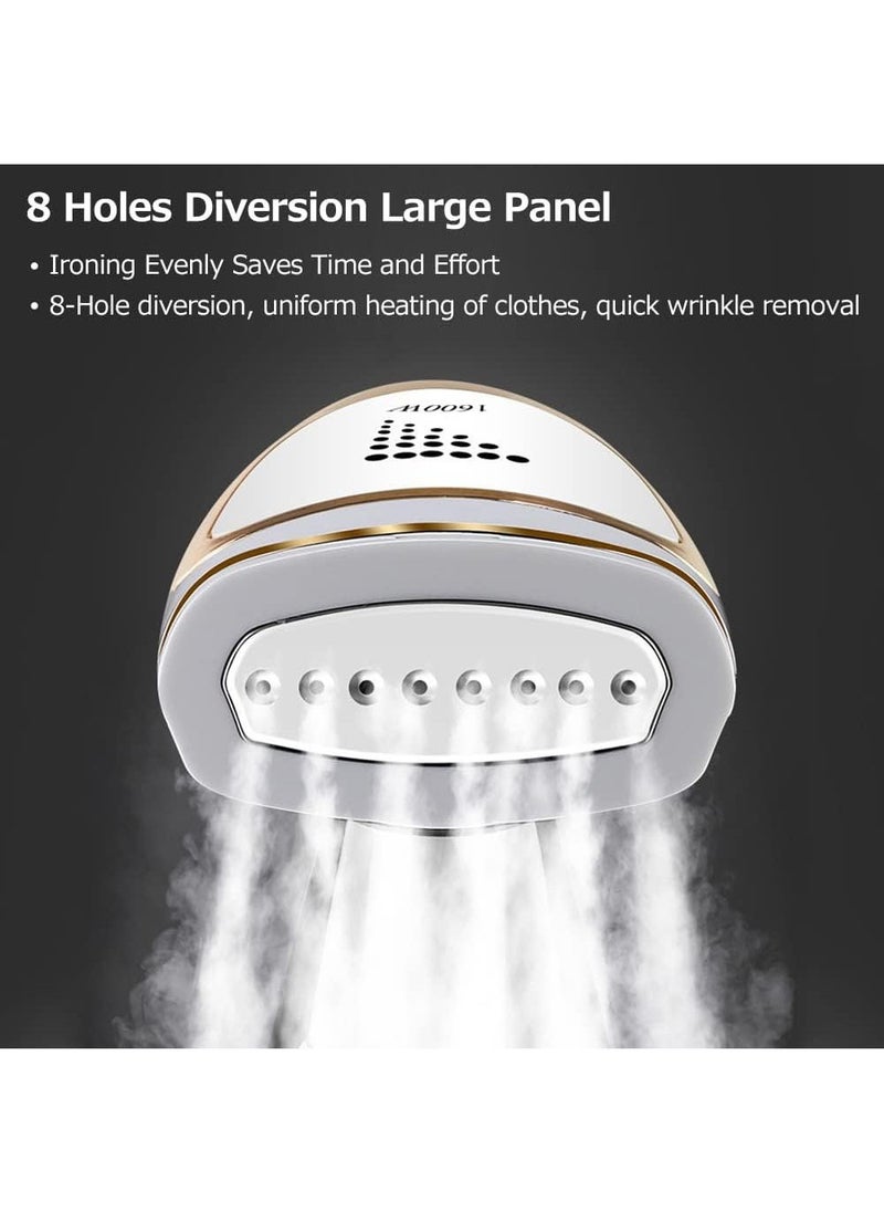Garment Steamer Iron, Handheld Folding Household Mini Clothes Steam Iron, 1600W Wrinkle Remover Ironing Machine for Travel