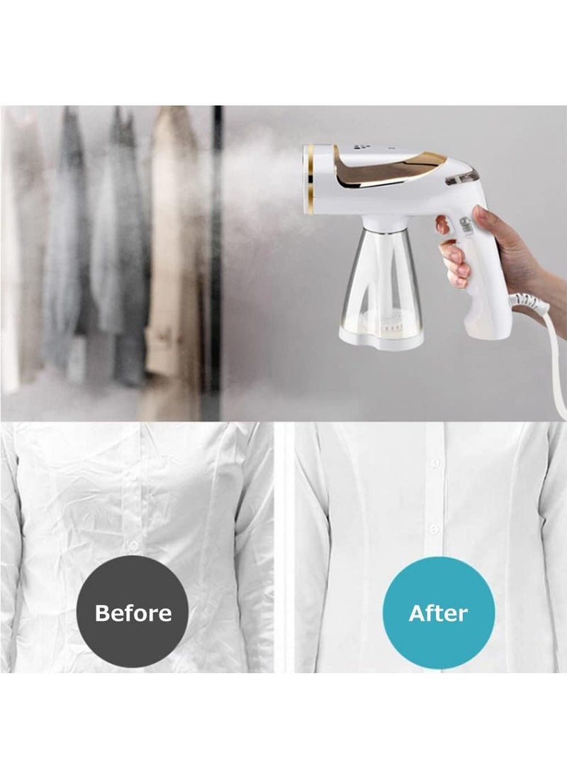 Garment Steamer Iron, Handheld Folding Household Mini Clothes Steam Iron, 1600W Wrinkle Remover Ironing Machine for Travel