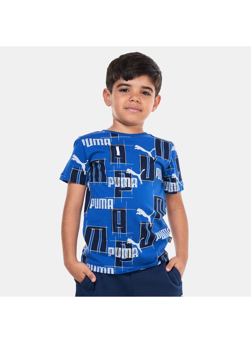 Kids' Essentials+ Logo Lab Allover Print T-Shirt