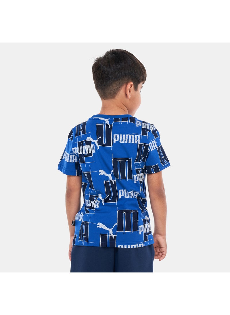 Kids' Essentials+ Logo Lab Allover Print T-Shirt