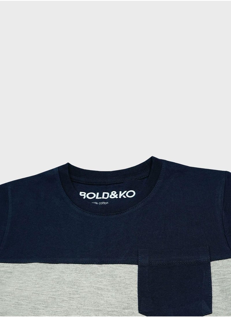 Kids Color Block T-Shirt