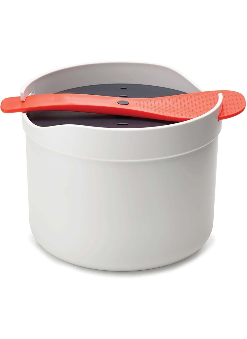 HOMFRO Microwave Rice and Grain Cooker Steamer 2 Litre All in one for vegetables oats pasta soups