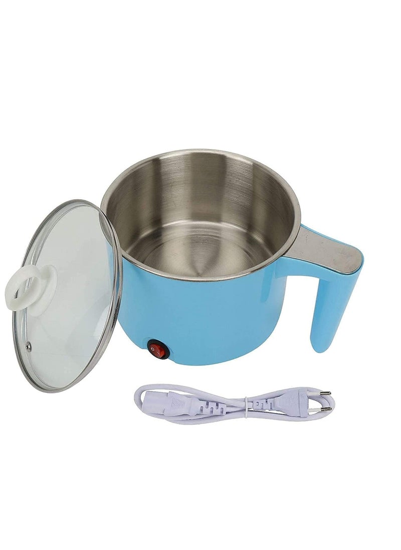 AxrParv Electric Cooking Pot 15 Litre Multi Purpose Cooker Mini Cooker Steamer Cook for Cook Noodles Hot Pot Rice Vegetable Pasta Soups Boil Water Porridge for Home Office and TravelMulticolor