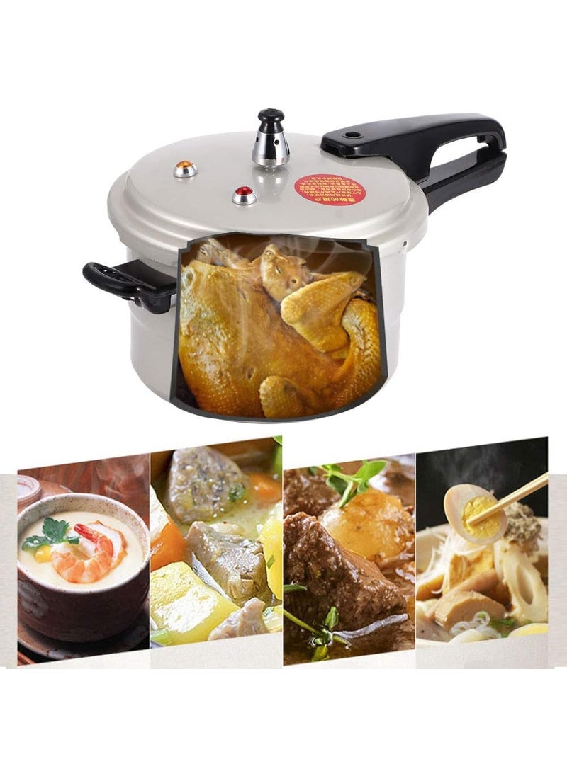 MUGATH 5 Litre Aluminum Pressure Cooker Cooking Pot Antiscald Multipurpose Handle for Electric Pottery for Meat StewSuitable to All Kinds of Gas Stove Electric Ceramic Stove