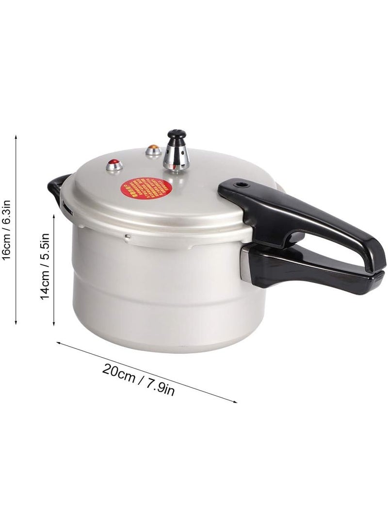 MUGATH 5 Litre Aluminum Pressure Cooker Cooking Pot Antiscald Multipurpose Handle for Electric Pottery for Meat StewSuitable to All Kinds of Gas Stove Electric Ceramic Stove