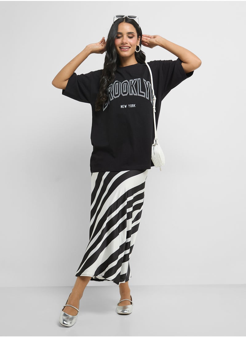 Oversize Varsity Graphic T-Shirt
