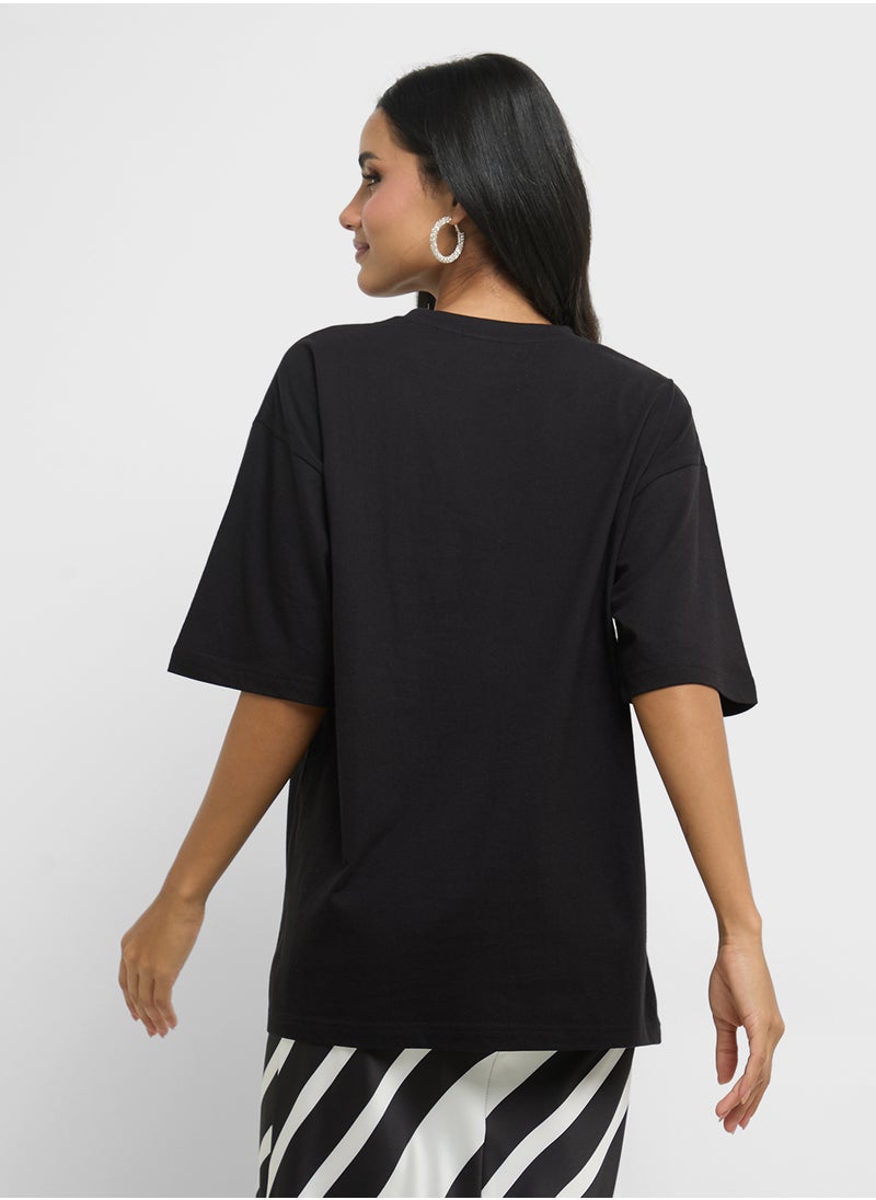Oversize Varsity Graphic T-Shirt