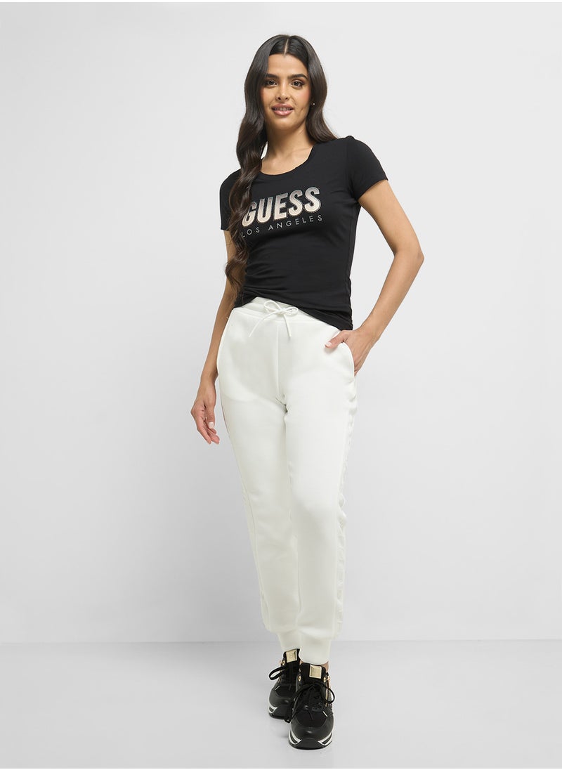 Glitter Degrade Logo T-Shirt