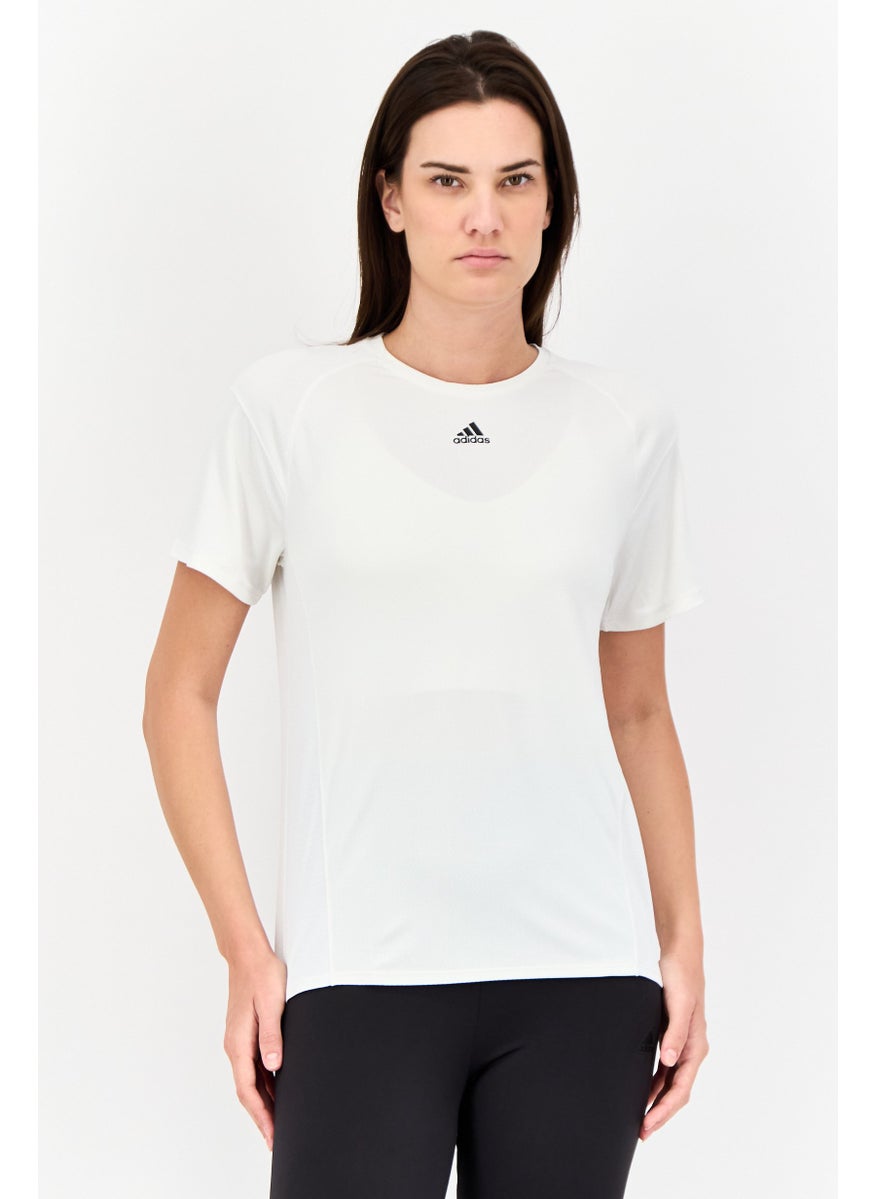 Women Sportswear Fit Short Sleeve Training Top, White