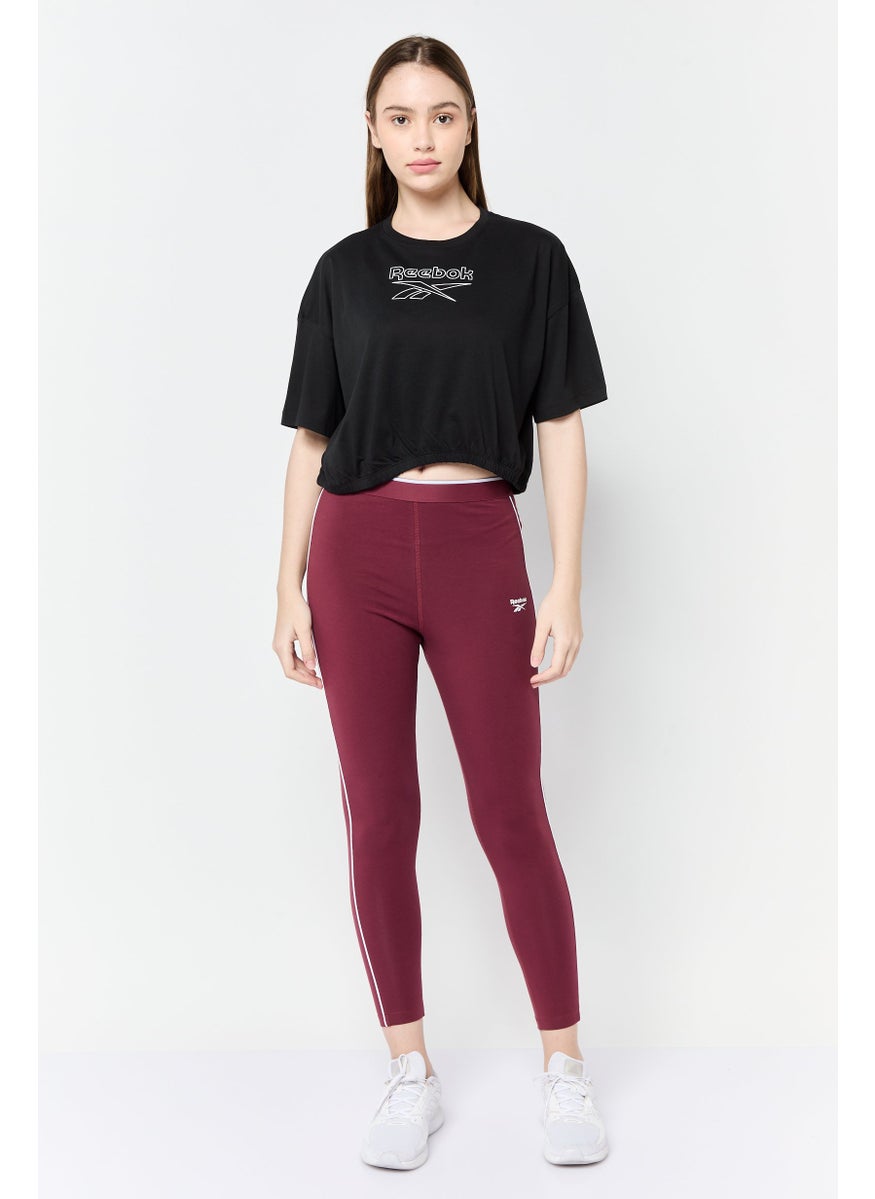 Women Sportswear Fit Short Sleeve Boxy T-Shirt, Black