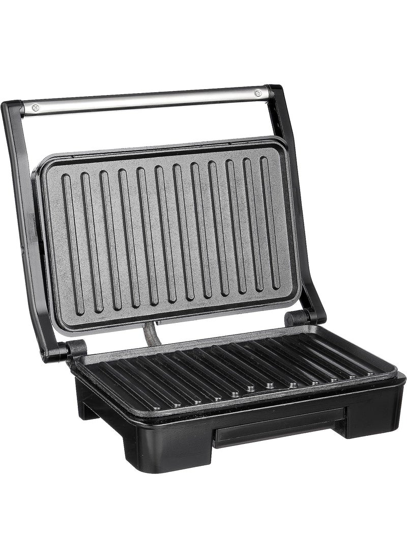 MUGATH Indoor Grill Panini Press Sandwich Maker with Indicator Lights 850 Watt Electric Panini Press Sandwich Press NonStick Coated Plates Cool Touch Handle