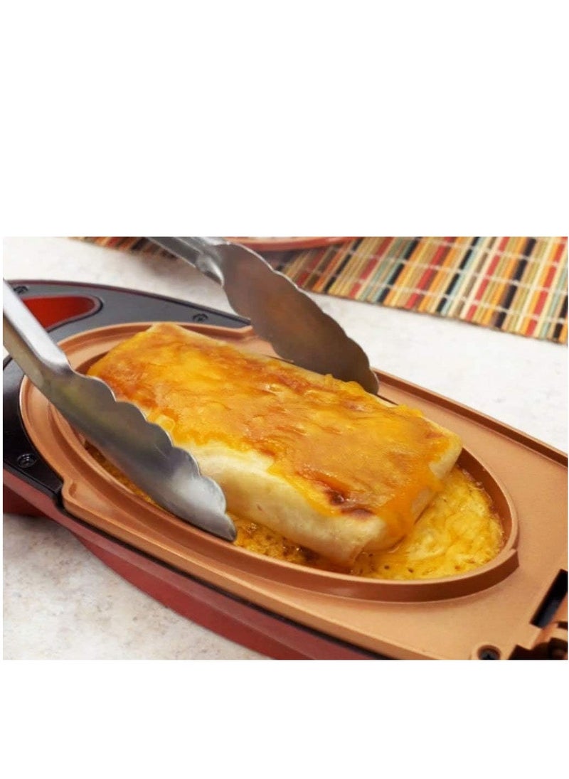 Omelet Maker & Single Egg Cooker – Compact Non-Stick Electric Pan for Fried, Scrambled Eggs, Paninis & Pancakes – Automatic Temperature Control, Easy Clean, Portable for Home, Office, Travel