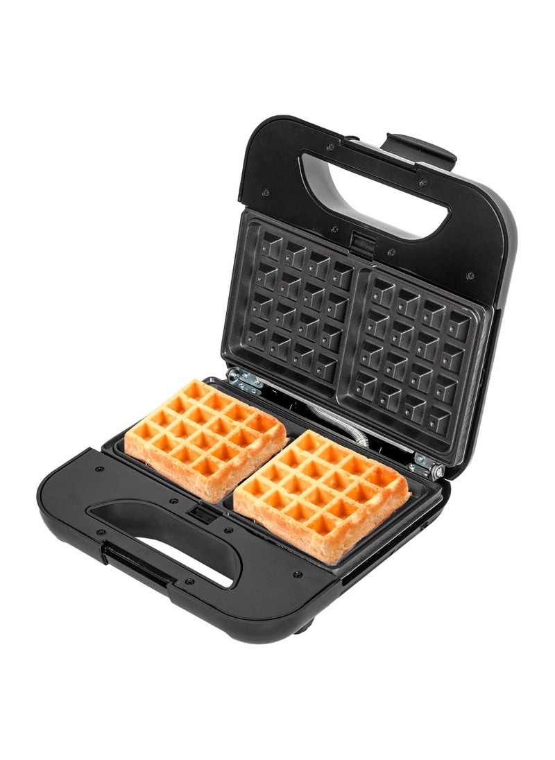 Mugath Waffle Iron Press MachineElectric Waffle Iron with NonStick Dual Side Plate Pancake Maker Automatic Temperature Control PowerTemperature Indicator Lights