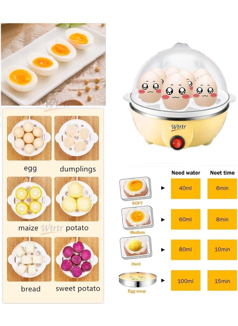 Egg Cooker,Multifunctional Egg Boiler Electric, Egg Steamer Maker, Egg Cooker Rapid with Auto Shut Off Feature