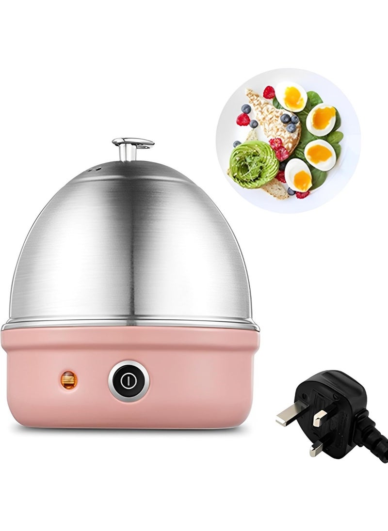 Electric Egg Cooker,304 Stainless Steel Rapid Egg Boiler with Auto Shut Off,7 Egg Capacity Multifunctional Electric Egg Cooker for Hard Boiled,Steamed Eggs,Vegetables and Dumplings