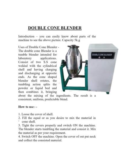 Labgo Double Cone Blender 412