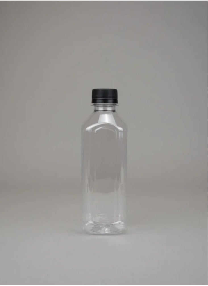 24pcs 330*38ml Clear Rectangular Jars with Black Cap