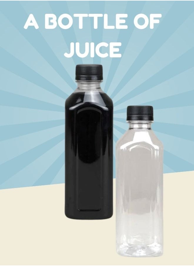 24pcs 330*38ml Clear Rectangular Jars with Black Cap