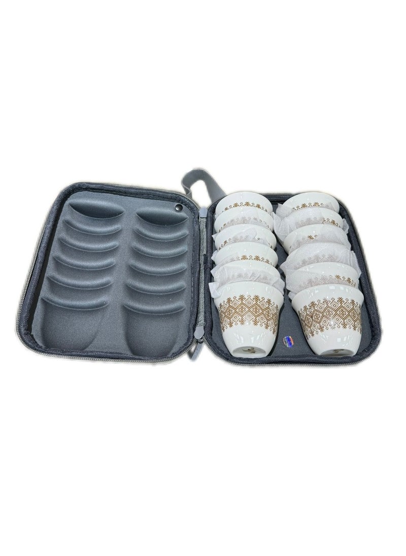 FULL BAG SET OF 12 COFFEE CUPS #Grey