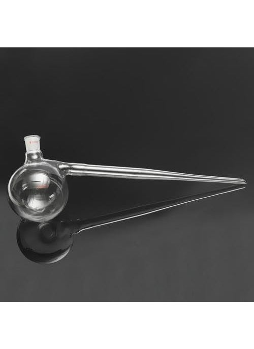 Witeg Borosilicate Glass Retort Flask 100 ML with Interchangeable Socket Pack of 1