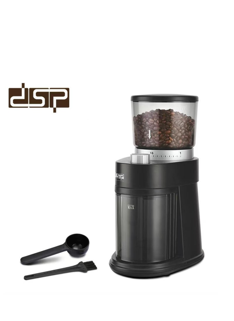 Adjustable Coffee Grinder Electric, V60 Coffee Tools, Super Silent Electric Coffee Bean Grinder Adjustment and Multi-Functional Stainless Steel for Spices, Herbs, and Nuts Grinding