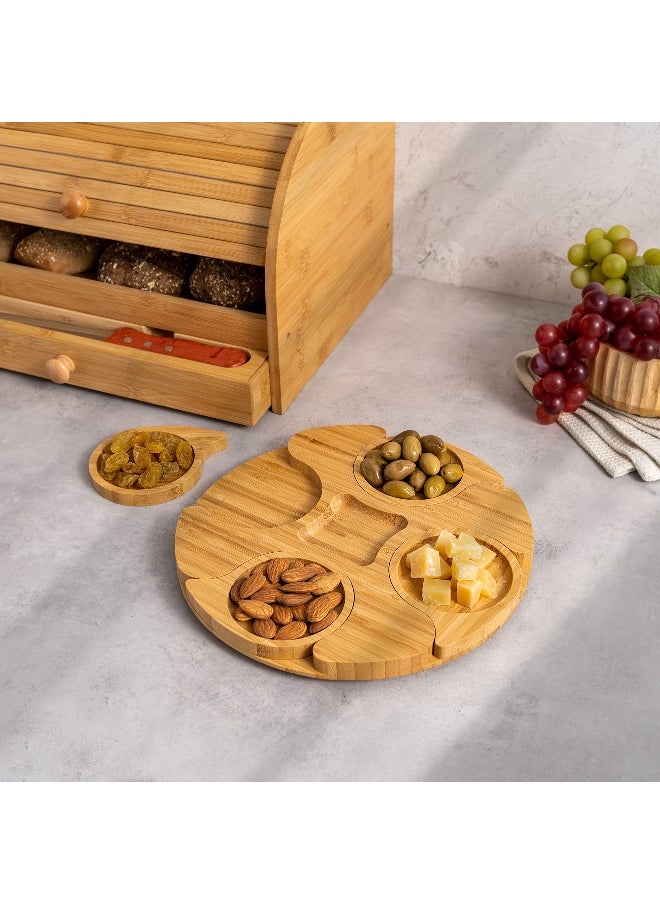 Bamboo Plate Dia25.5*2.5cm