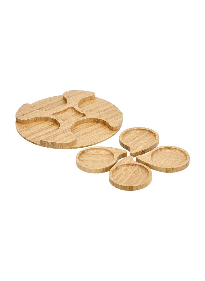 Bamboo Plate Dia25.5*2.5cm
