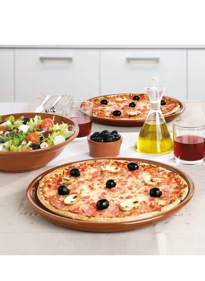 Regas Clay Round Plate Mud Serving Plate Made In Spain-30CM